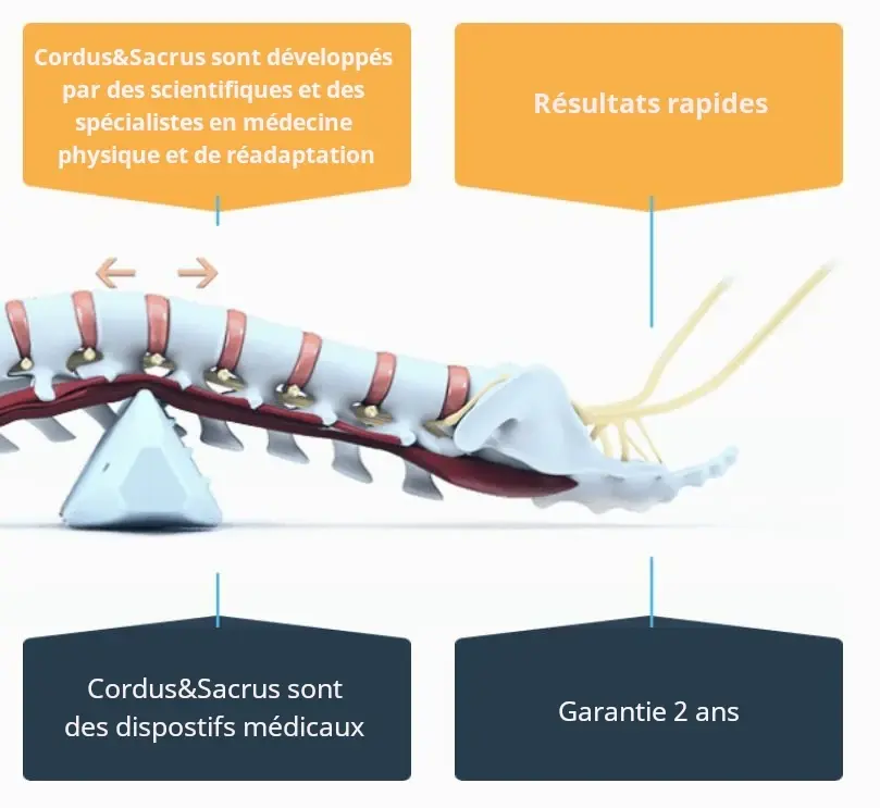 cordus avantages pour le traitement des sciatique, hernie discales, cruralgie